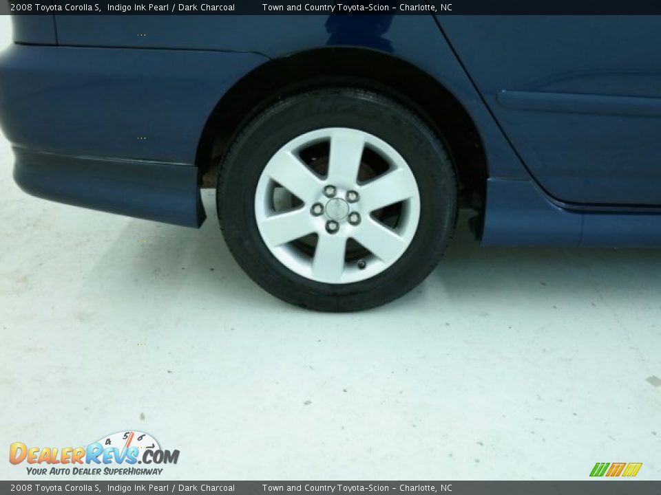 2008 Toyota Corolla S Indigo Ink Pearl / Dark Charcoal Photo #2