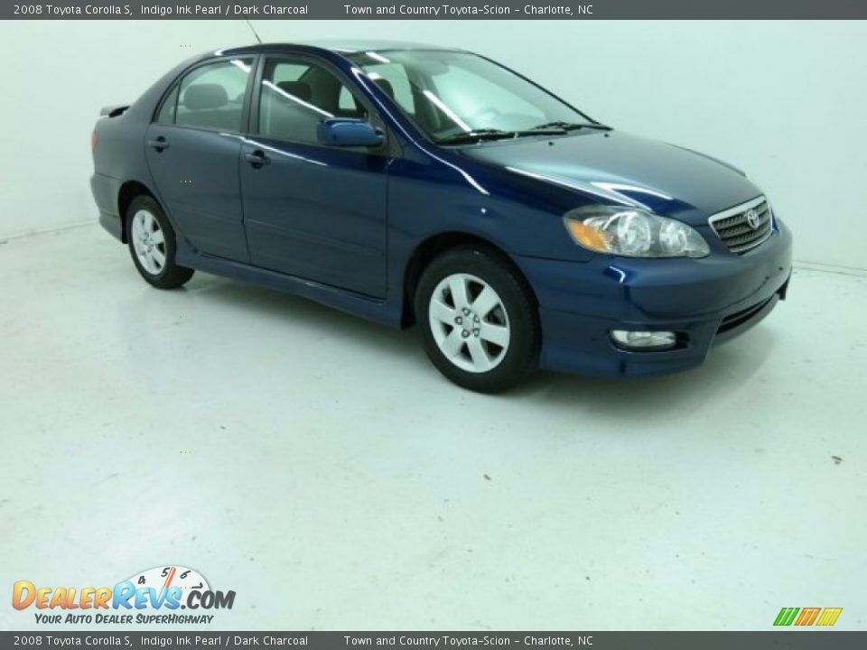 2008 Toyota Corolla S Indigo Ink Pearl / Dark Charcoal Photo #4