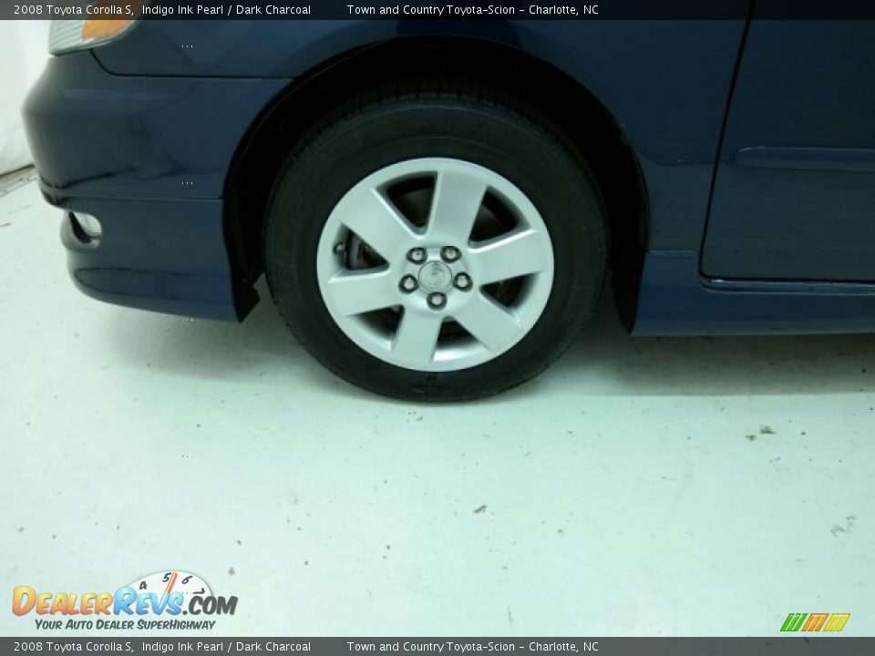 2008 Toyota Corolla S Indigo Ink Pearl / Dark Charcoal Photo #8