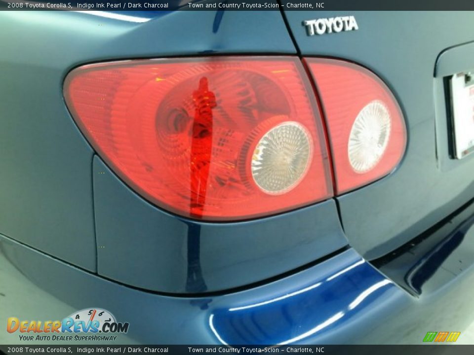 2008 Toyota Corolla S Indigo Ink Pearl / Dark Charcoal Photo #10