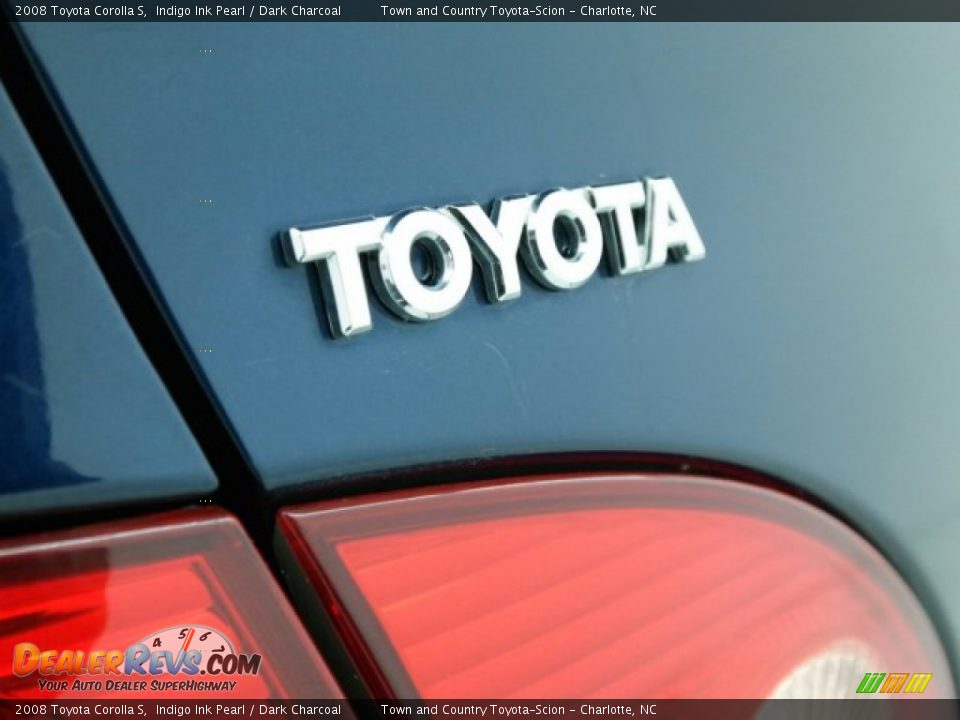 2008 Toyota Corolla S Indigo Ink Pearl / Dark Charcoal Photo #11
