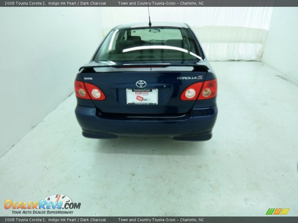 2008 Toyota Corolla S Indigo Ink Pearl / Dark Charcoal Photo #12