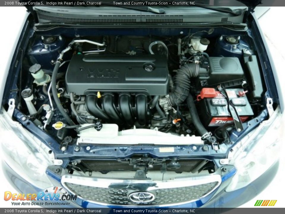 2008 Toyota Corolla S Indigo Ink Pearl / Dark Charcoal Photo #14