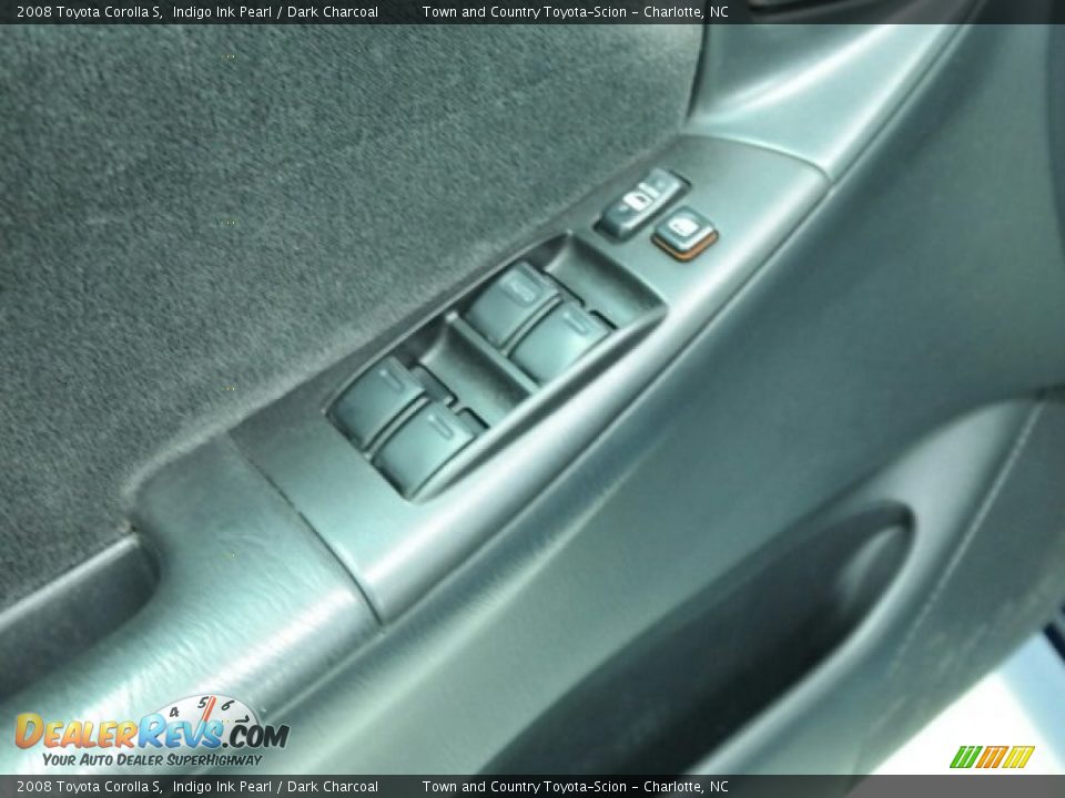 2008 Toyota Corolla S Indigo Ink Pearl / Dark Charcoal Photo #16