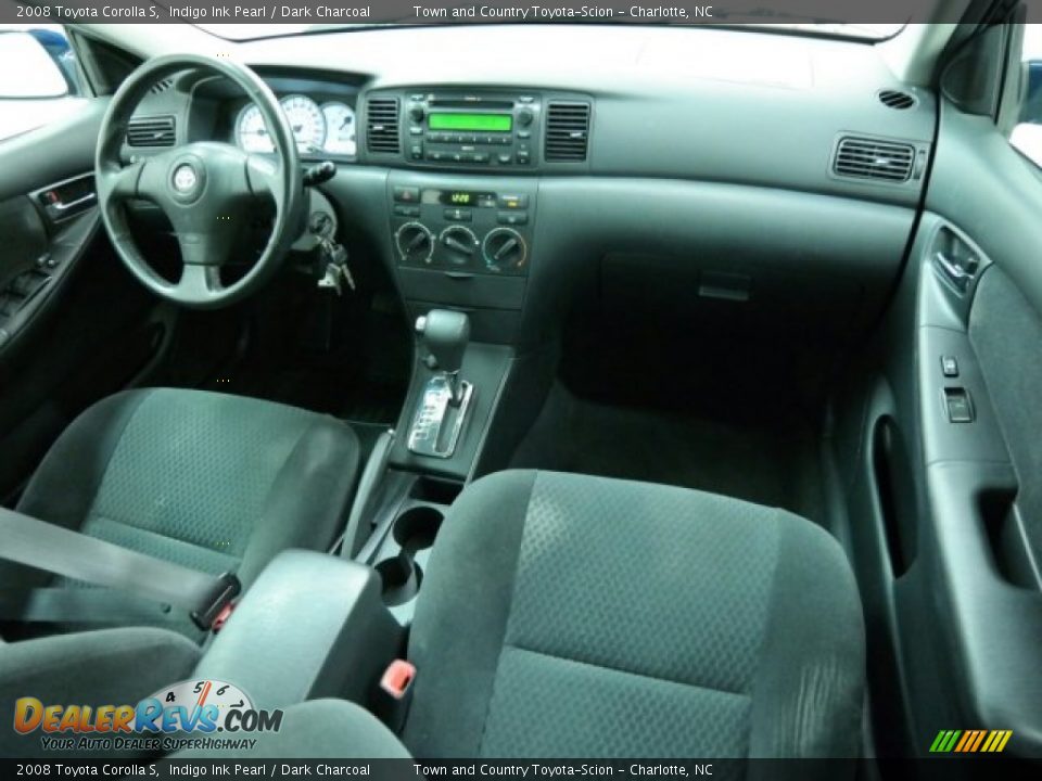 2008 Toyota Corolla S Indigo Ink Pearl / Dark Charcoal Photo #23
