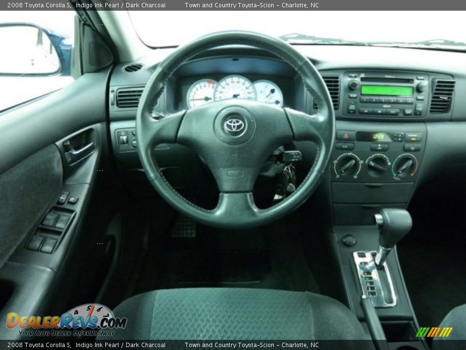 2008 Toyota Corolla S Indigo Ink Pearl / Dark Charcoal Photo #25