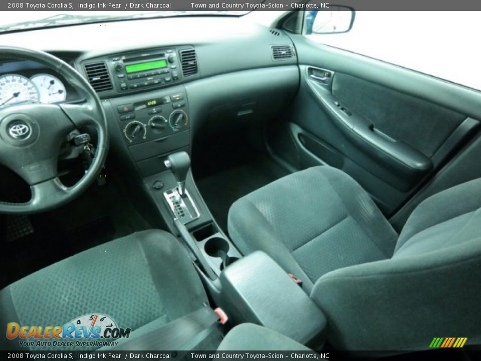 2008 Toyota Corolla S Indigo Ink Pearl / Dark Charcoal Photo #26