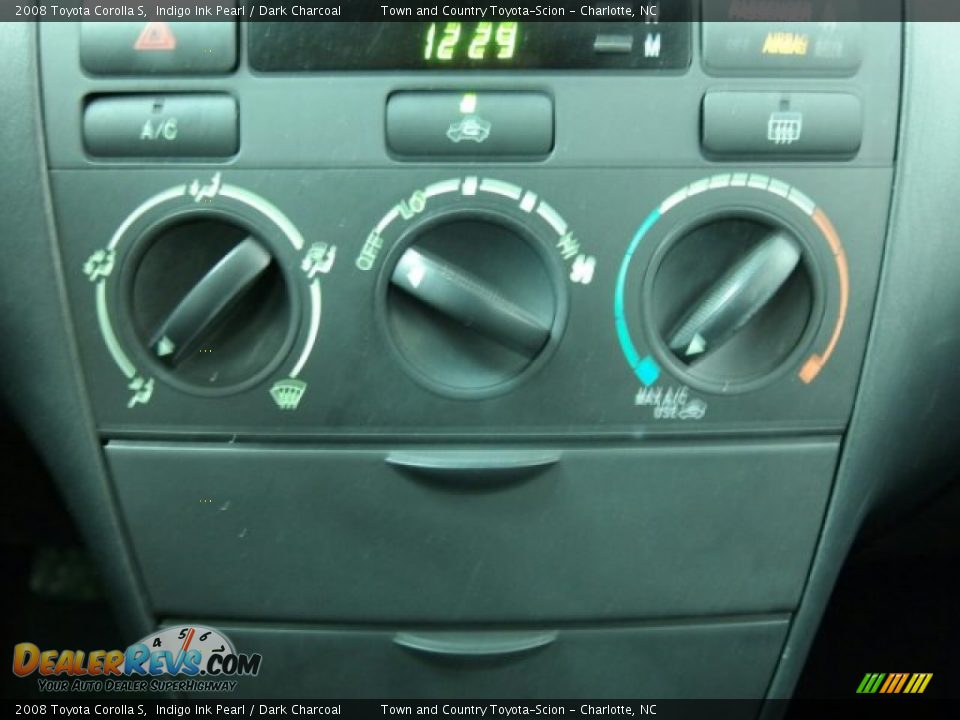 2008 Toyota Corolla S Indigo Ink Pearl / Dark Charcoal Photo #32