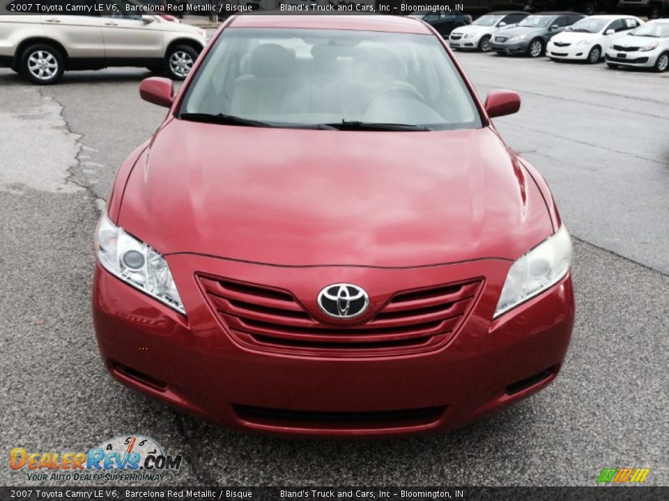 2007 Toyota Camry LE V6 Barcelona Red Metallic / Bisque Photo #31