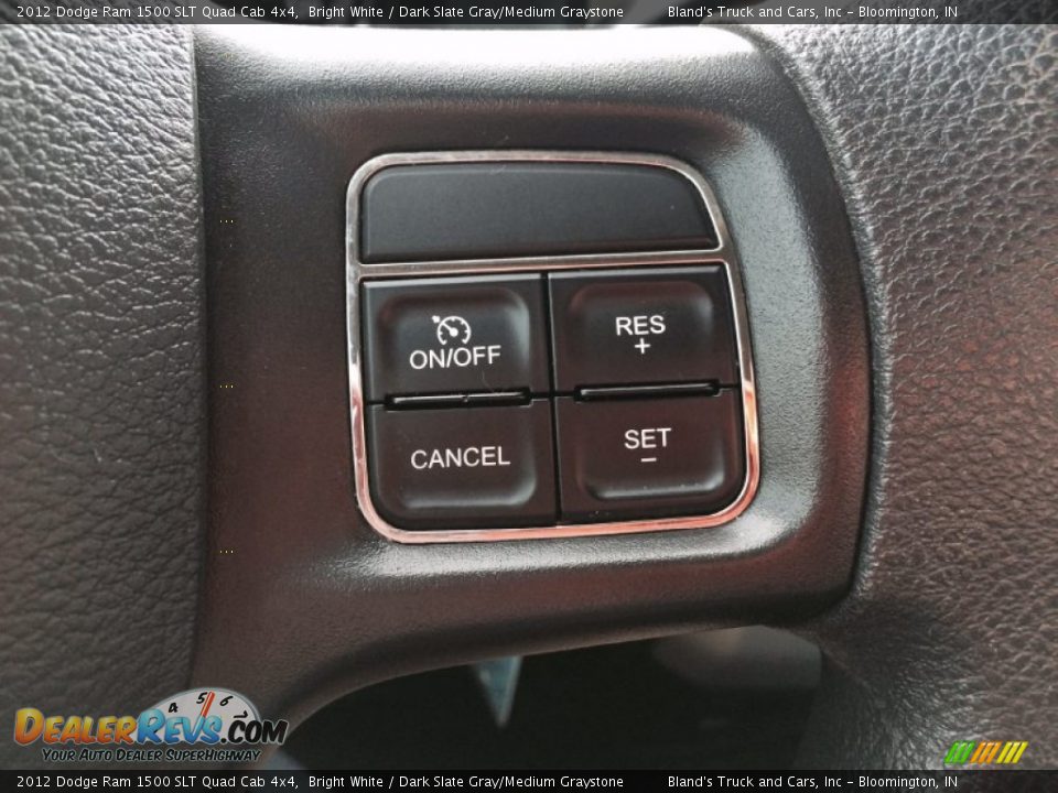 2012 Dodge Ram 1500 SLT Quad Cab 4x4 Bright White / Dark Slate Gray/Medium Graystone Photo #13