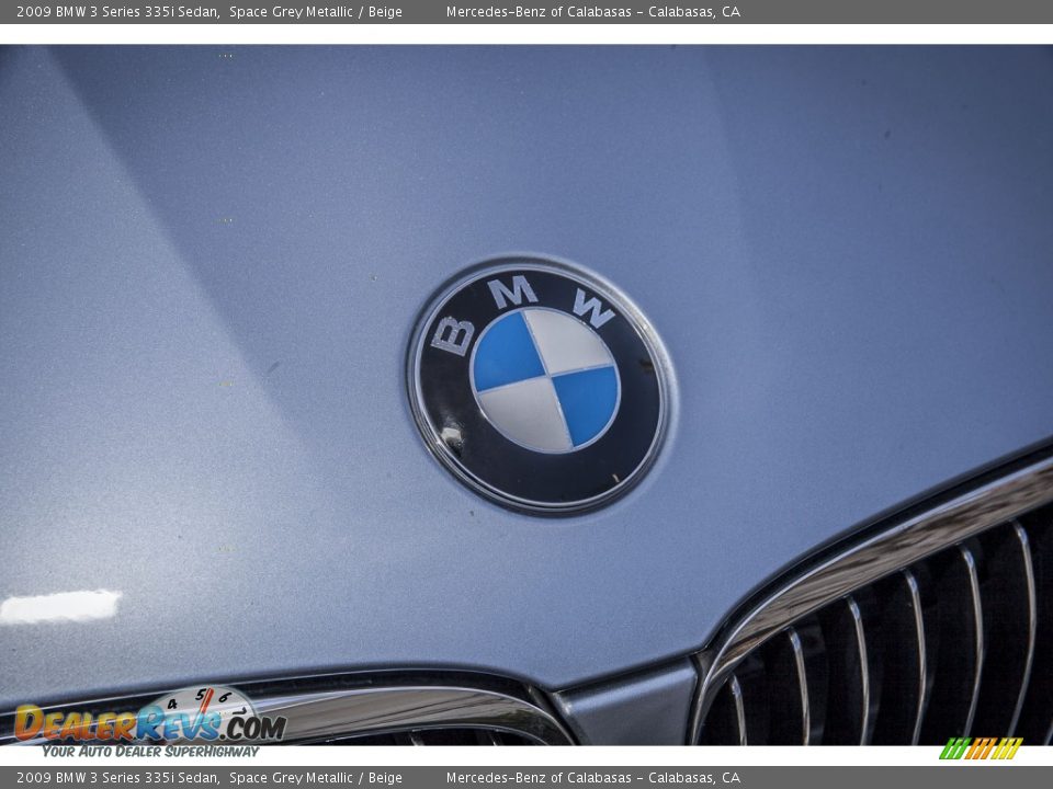 2009 BMW 3 Series 335i Sedan Space Grey Metallic / Beige Photo #28