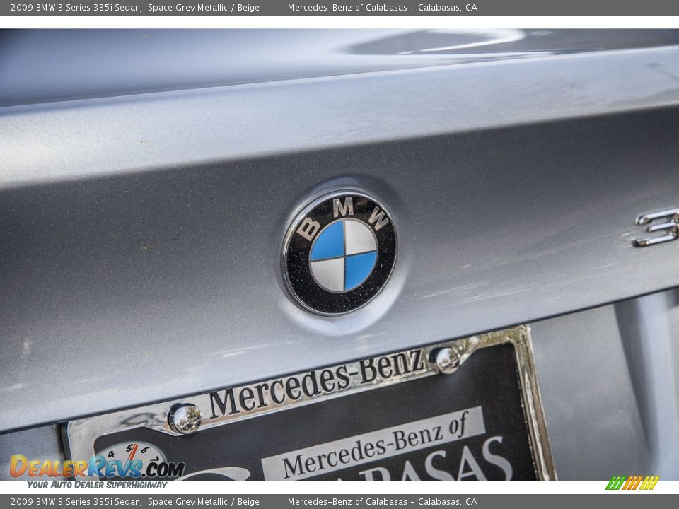 2009 BMW 3 Series 335i Sedan Space Grey Metallic / Beige Photo #30