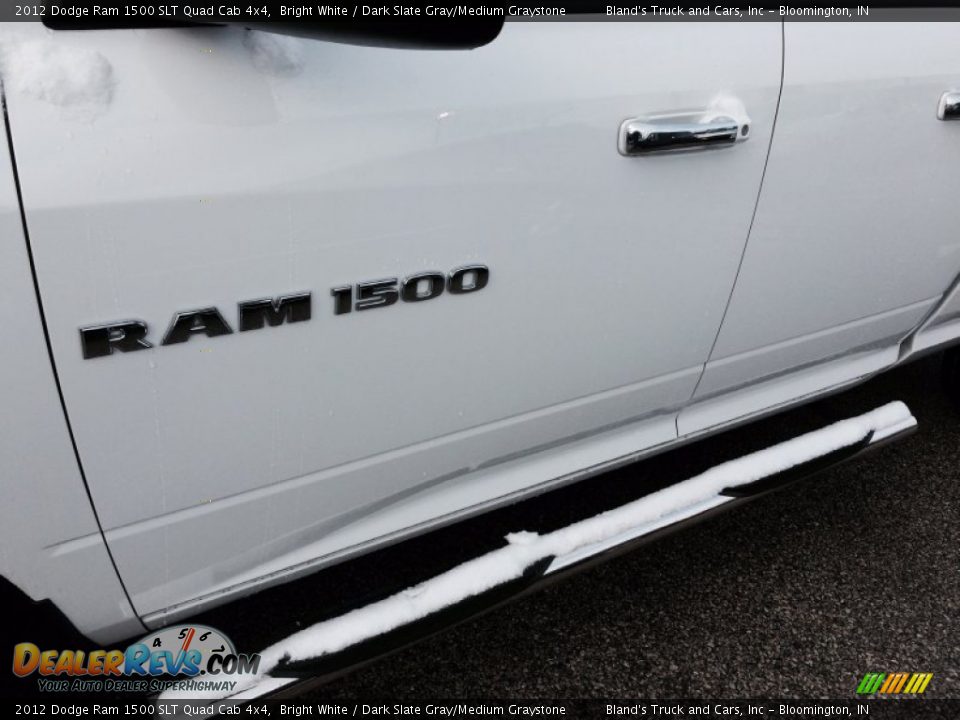 2012 Dodge Ram 1500 SLT Quad Cab 4x4 Bright White / Dark Slate Gray/Medium Graystone Photo #32