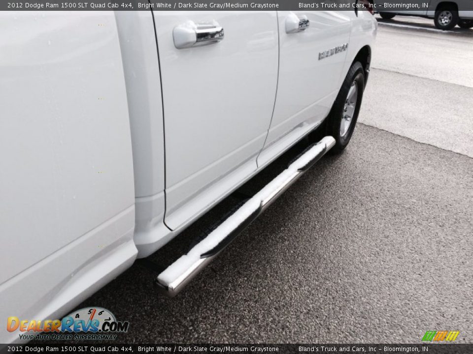 2012 Dodge Ram 1500 SLT Quad Cab 4x4 Bright White / Dark Slate Gray/Medium Graystone Photo #33
