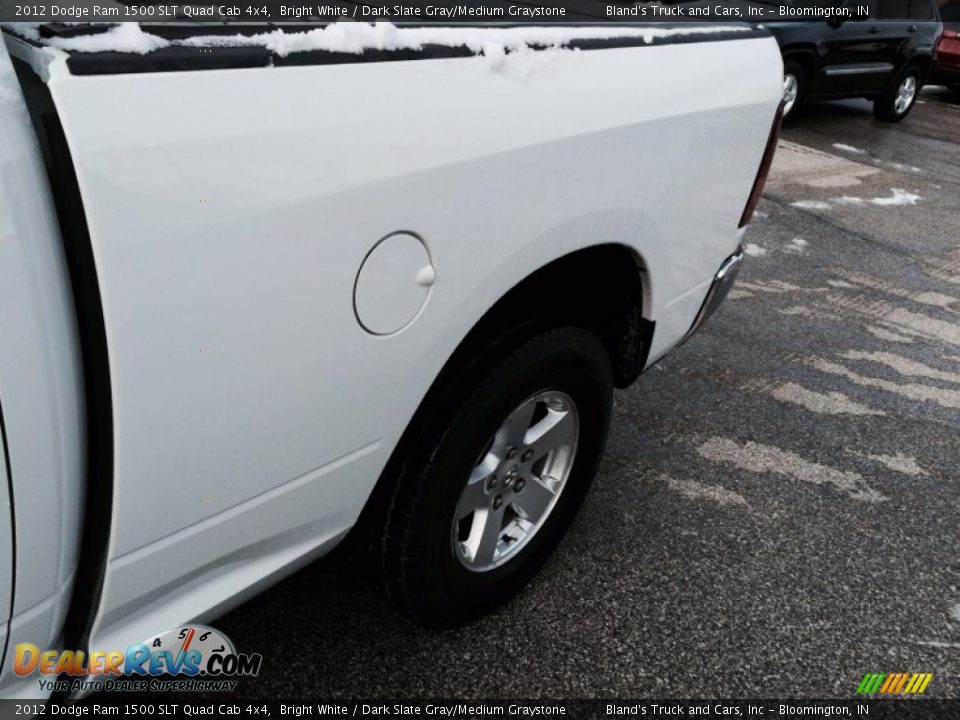 2012 Dodge Ram 1500 SLT Quad Cab 4x4 Bright White / Dark Slate Gray/Medium Graystone Photo #34