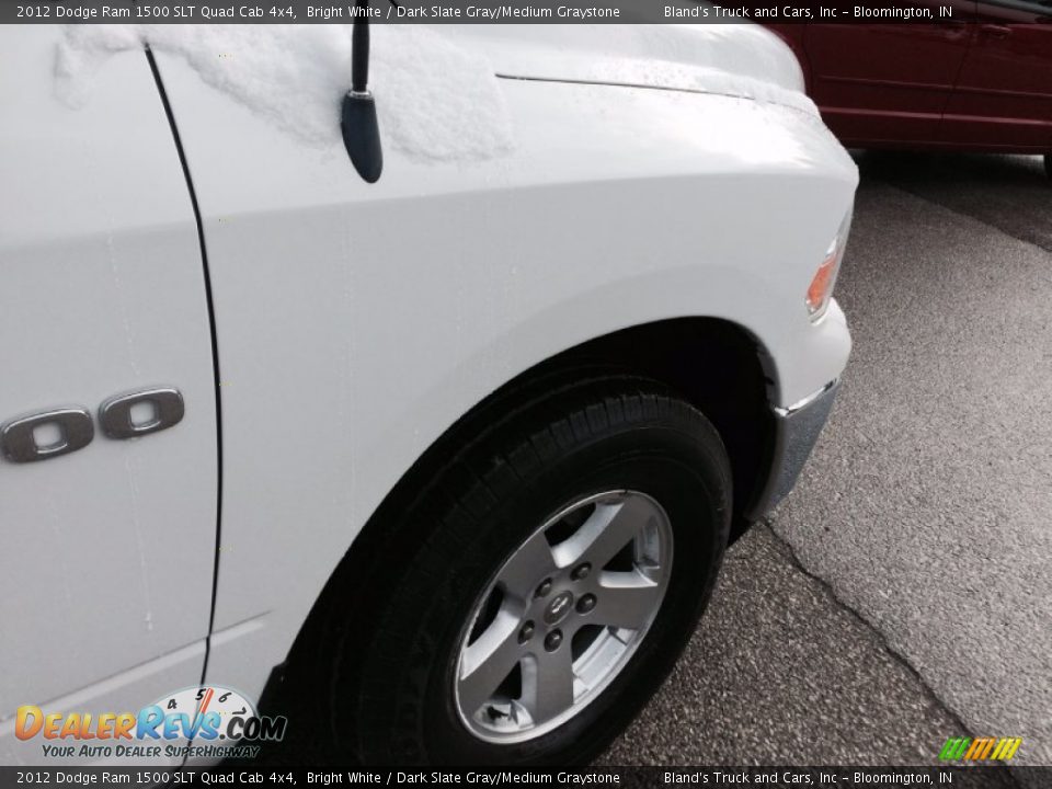 2012 Dodge Ram 1500 SLT Quad Cab 4x4 Bright White / Dark Slate Gray/Medium Graystone Photo #35