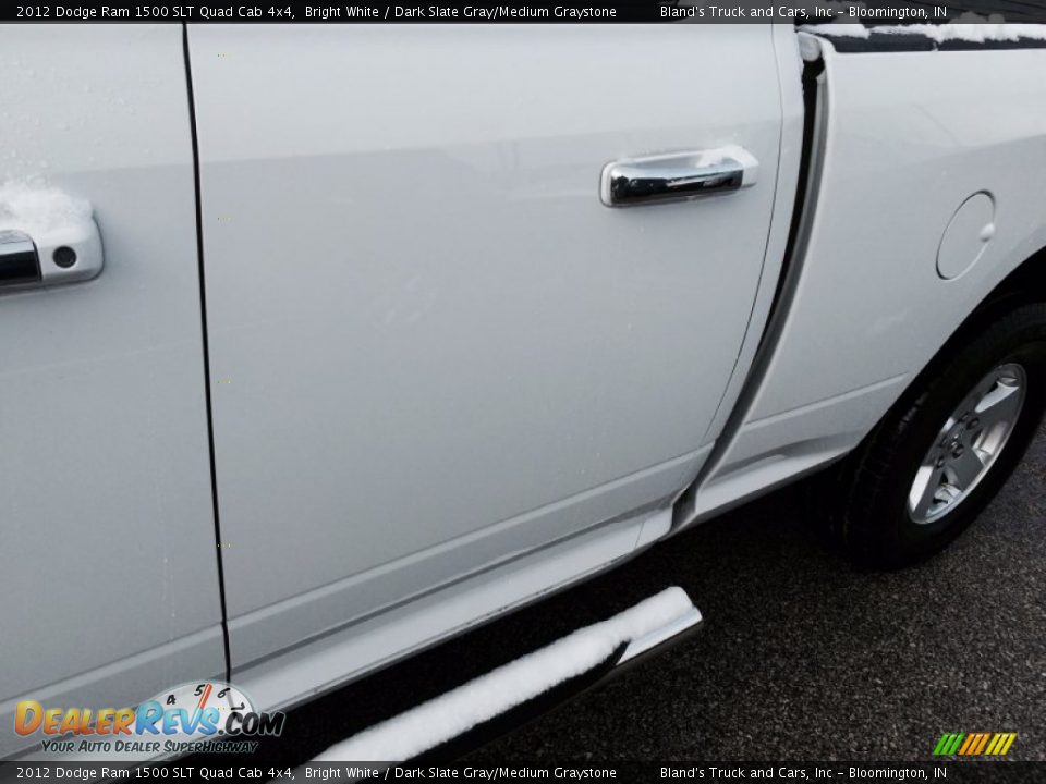 2012 Dodge Ram 1500 SLT Quad Cab 4x4 Bright White / Dark Slate Gray/Medium Graystone Photo #36