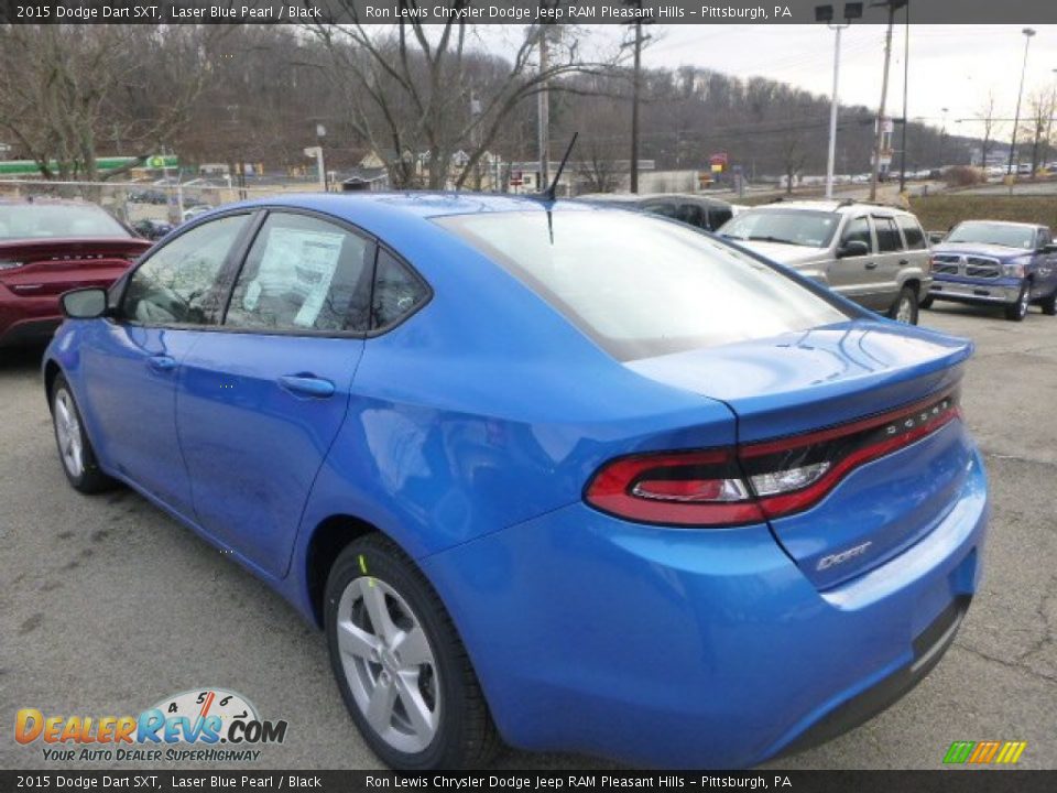 2015 Dodge Dart SXT Laser Blue Pearl / Black Photo #3