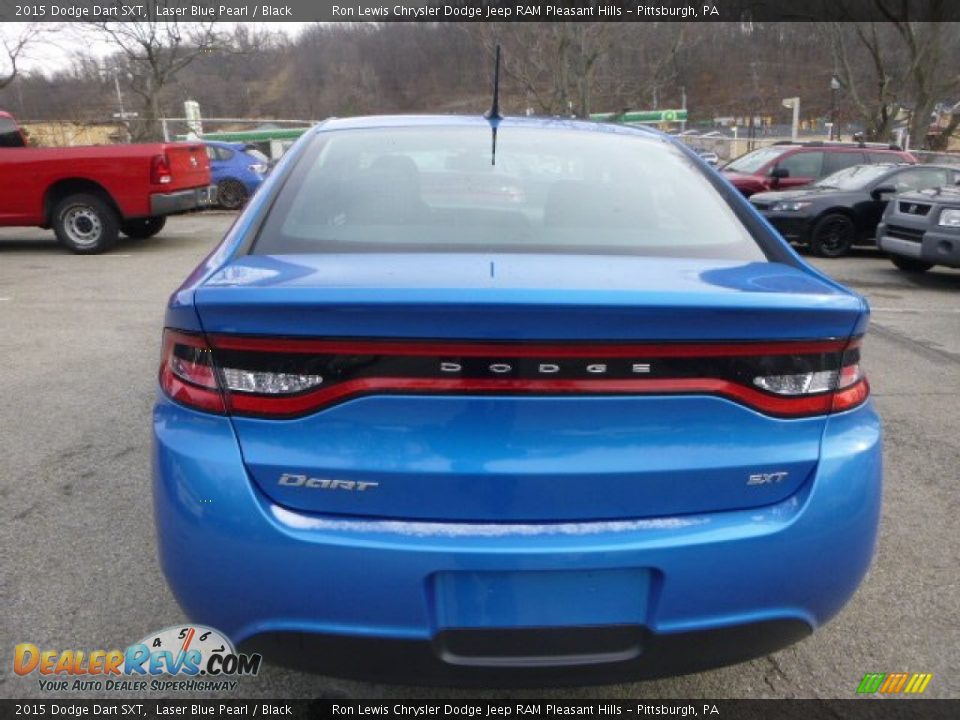 2015 Dodge Dart SXT Laser Blue Pearl / Black Photo #4