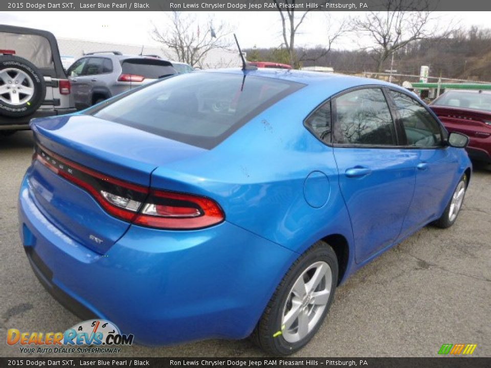 2015 Dodge Dart SXT Laser Blue Pearl / Black Photo #5