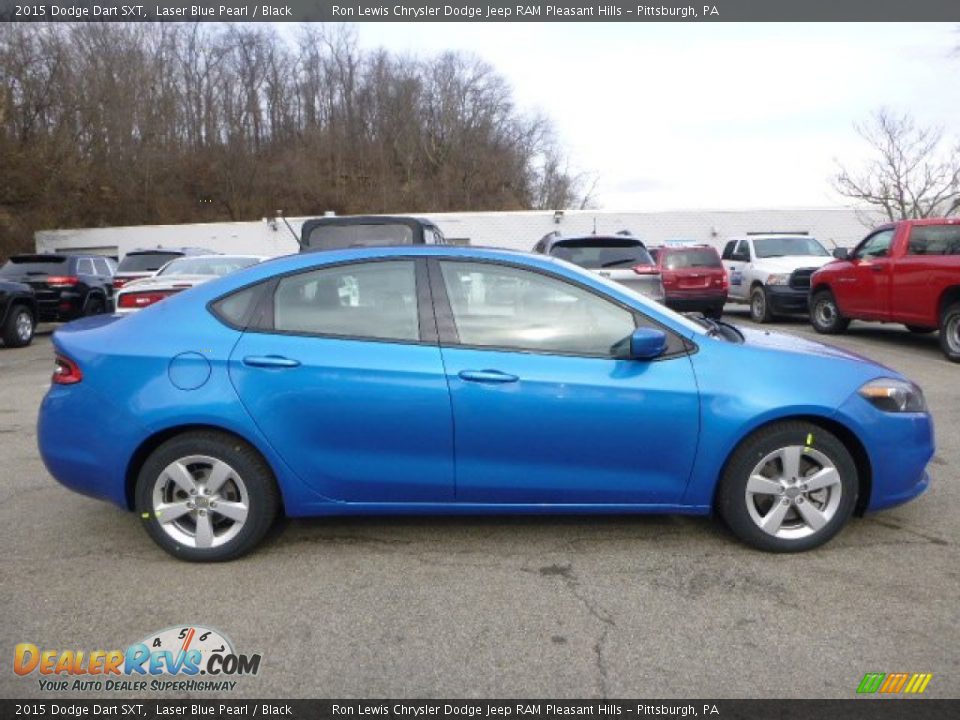 2015 Dodge Dart SXT Laser Blue Pearl / Black Photo #6
