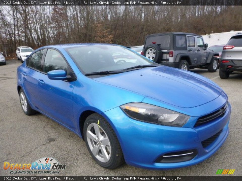 2015 Dodge Dart SXT Laser Blue Pearl / Black Photo #7