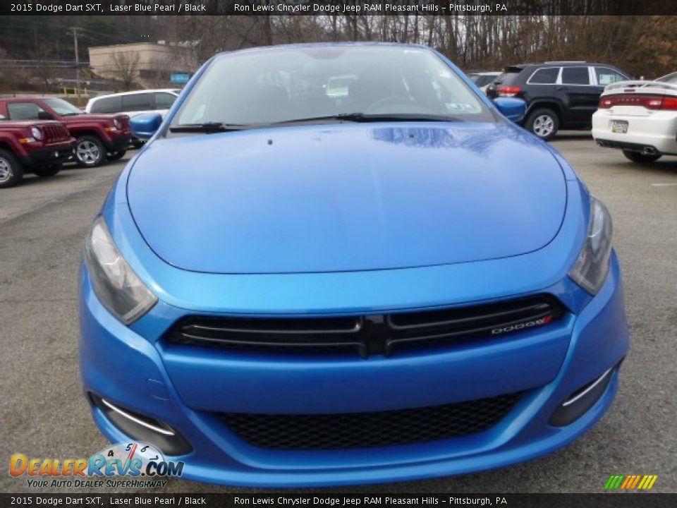 2015 Dodge Dart SXT Laser Blue Pearl / Black Photo #8