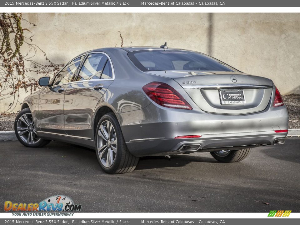 2015 Mercedes-Benz S 550 Sedan Palladium Silver Metallic / Black Photo #2