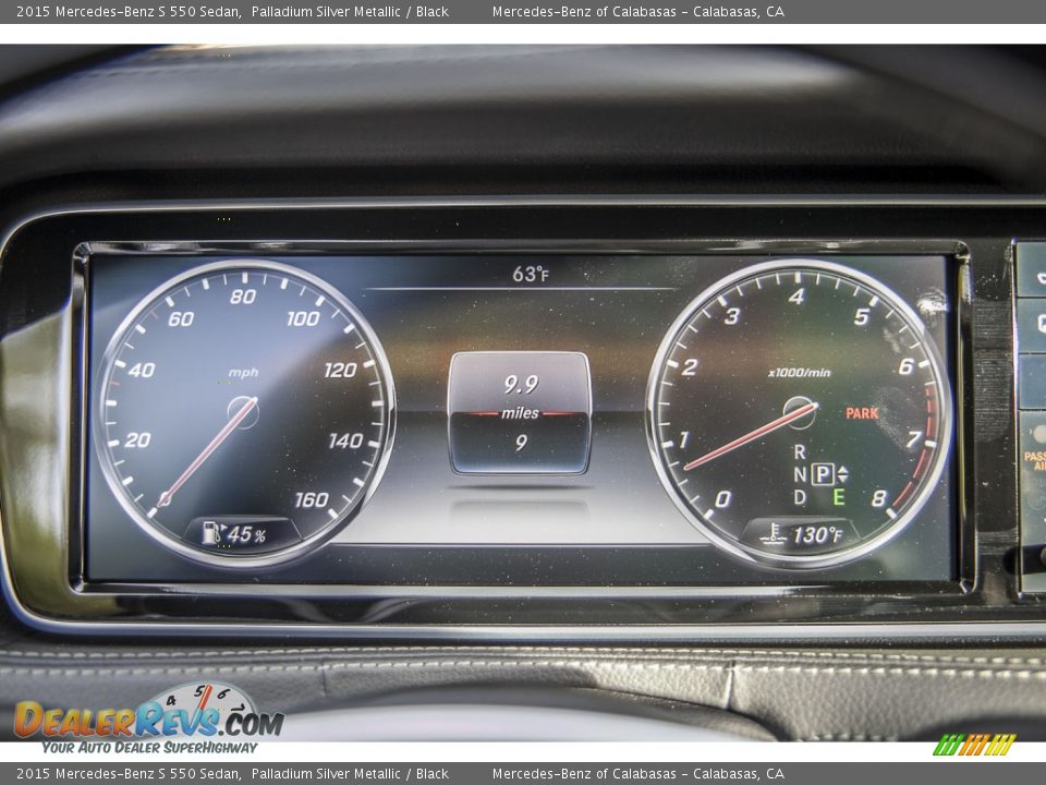 2015 Mercedes-Benz S 550 Sedan Palladium Silver Metallic / Black Photo #6