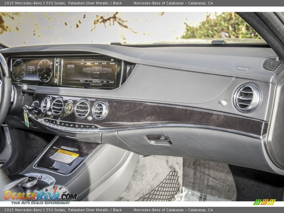 2015 Mercedes-Benz S 550 Sedan Palladium Silver Metallic / Black Photo #8
