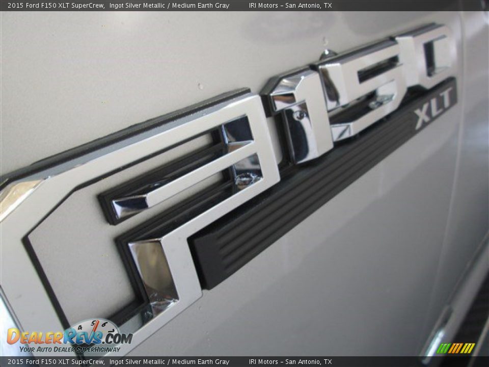 2015 Ford F150 XLT SuperCrew Ingot Silver Metallic / Medium Earth Gray Photo #4