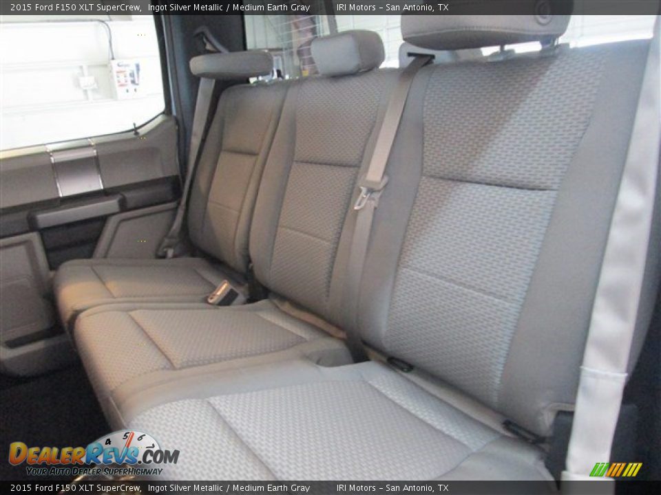 Rear Seat of 2015 Ford F150 XLT SuperCrew Photo #11