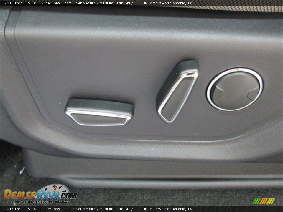 2015 Ford F150 XLT SuperCrew Ingot Silver Metallic / Medium Earth Gray Photo #14