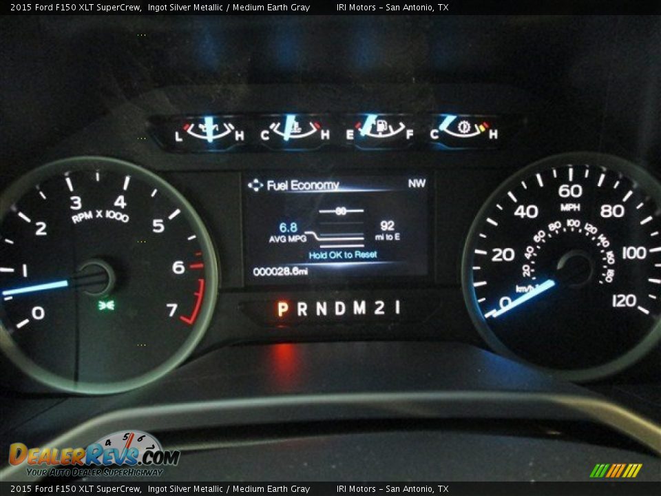 2015 Ford F150 XLT SuperCrew Ingot Silver Metallic / Medium Earth Gray Photo #20
