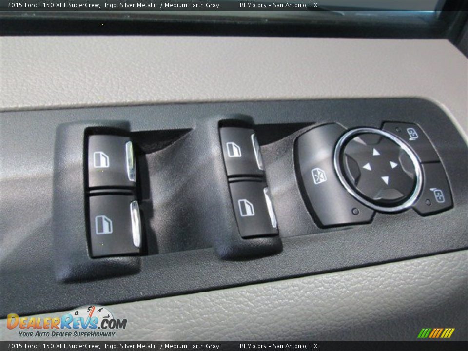 2015 Ford F150 XLT SuperCrew Ingot Silver Metallic / Medium Earth Gray Photo #22