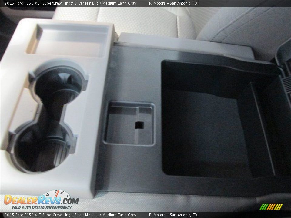 2015 Ford F150 XLT SuperCrew Ingot Silver Metallic / Medium Earth Gray Photo #23