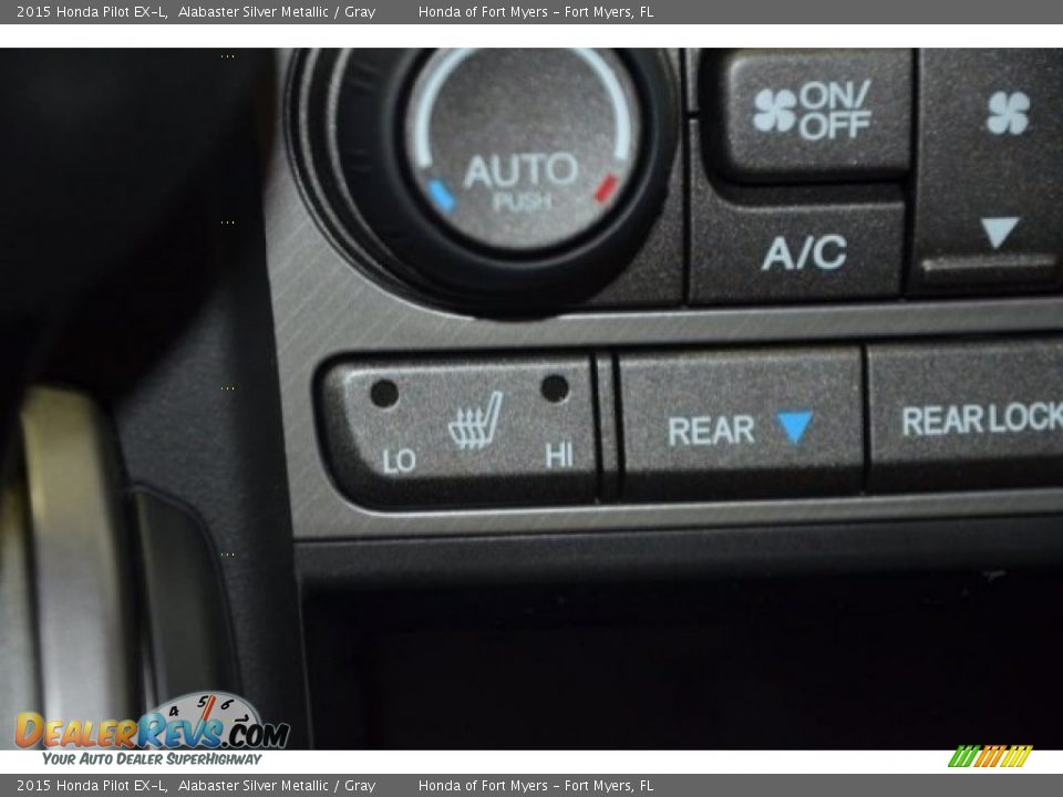 2015 Honda Pilot EX-L Alabaster Silver Metallic / Gray Photo #15