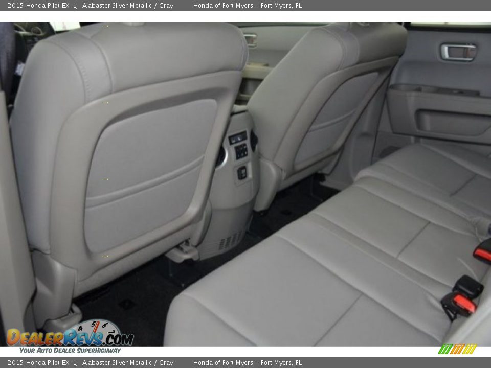 2015 Honda Pilot EX-L Alabaster Silver Metallic / Gray Photo #21