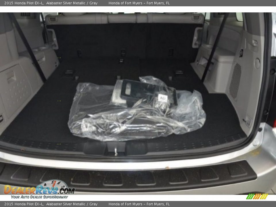 2015 Honda Pilot EX-L Alabaster Silver Metallic / Gray Photo #24