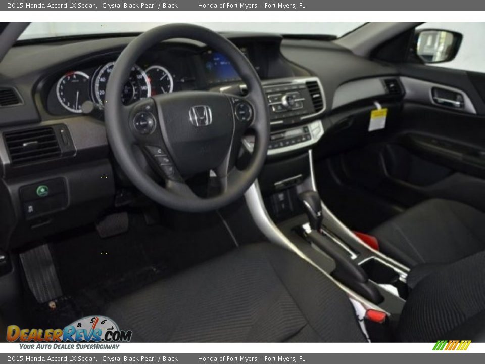 2015 Honda Accord LX Sedan Crystal Black Pearl / Black Photo #9
