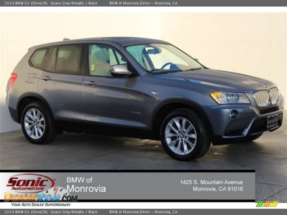 2014 BMW X3 xDrive28i Space Gray Metallic / Black Photo #1