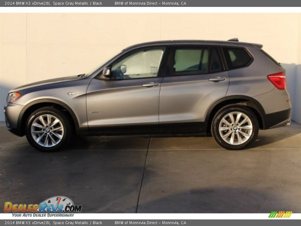 2014 BMW X3 xDrive28i Space Gray Metallic / Black Photo #6