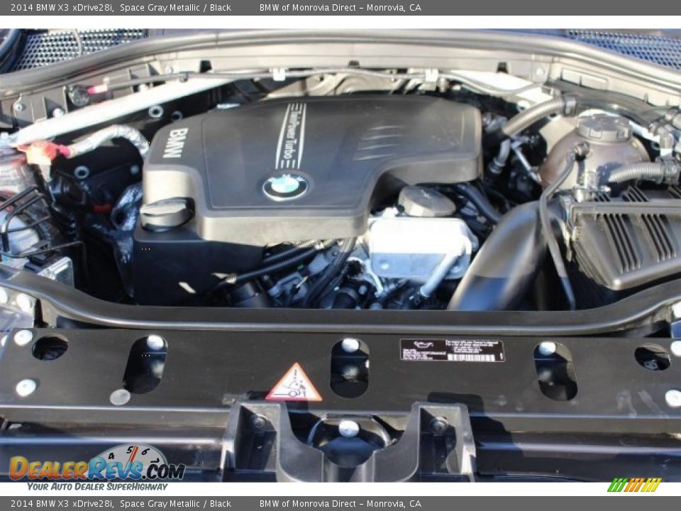 2014 BMW X3 xDrive28i Space Gray Metallic / Black Photo #20