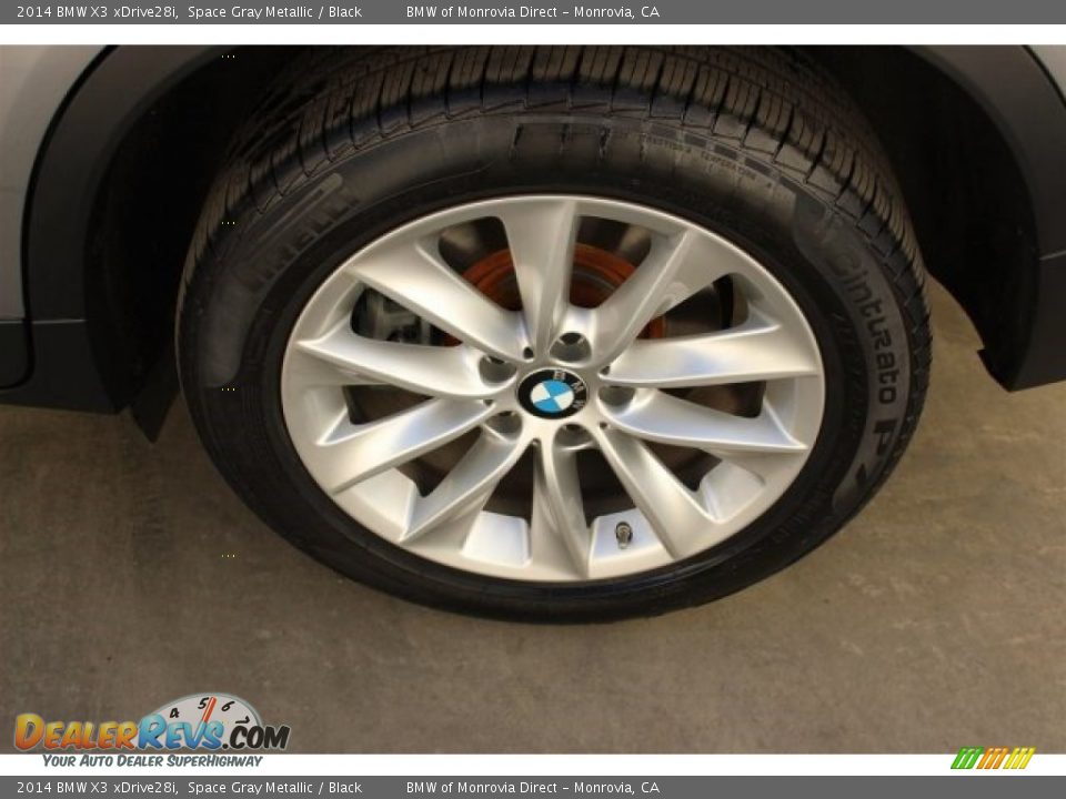 2014 BMW X3 xDrive28i Space Gray Metallic / Black Photo #21