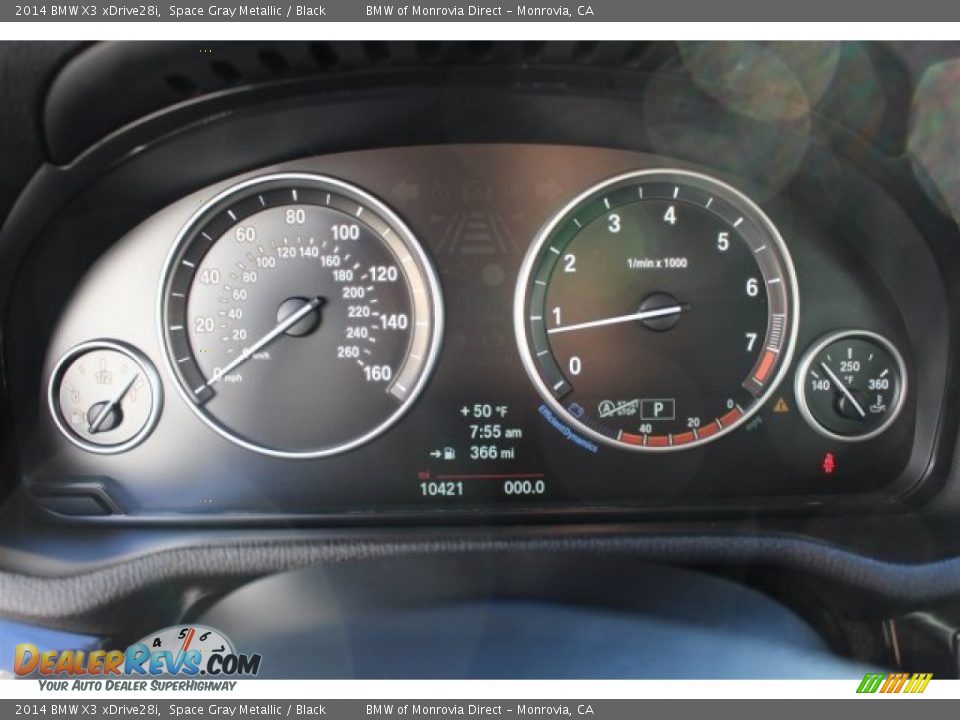2014 BMW X3 xDrive28i Space Gray Metallic / Black Photo #22