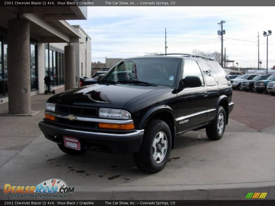 2001 Chevrolet Blazer LS 4x4 Onyx Black / Graphite Photo #15