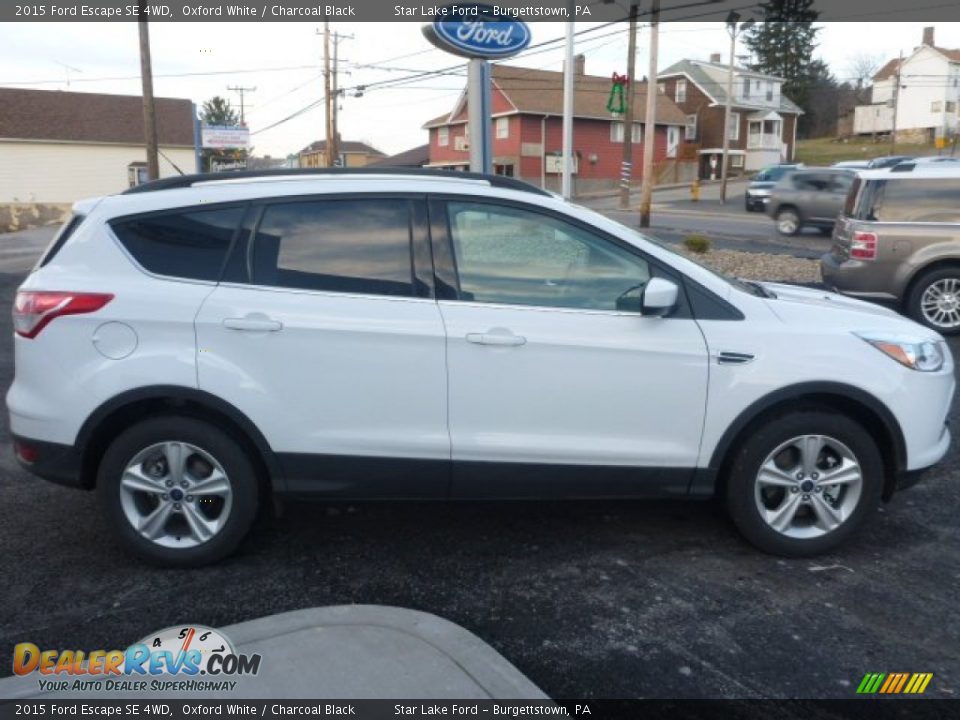 2015 Ford Escape SE 4WD Oxford White / Charcoal Black Photo #6