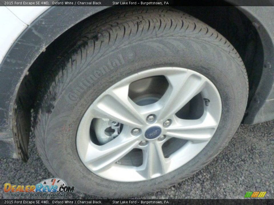 2015 Ford Escape SE 4WD Oxford White / Charcoal Black Photo #9