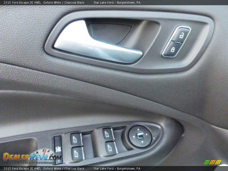 2015 Ford Escape SE 4WD Oxford White / Charcoal Black Photo #13