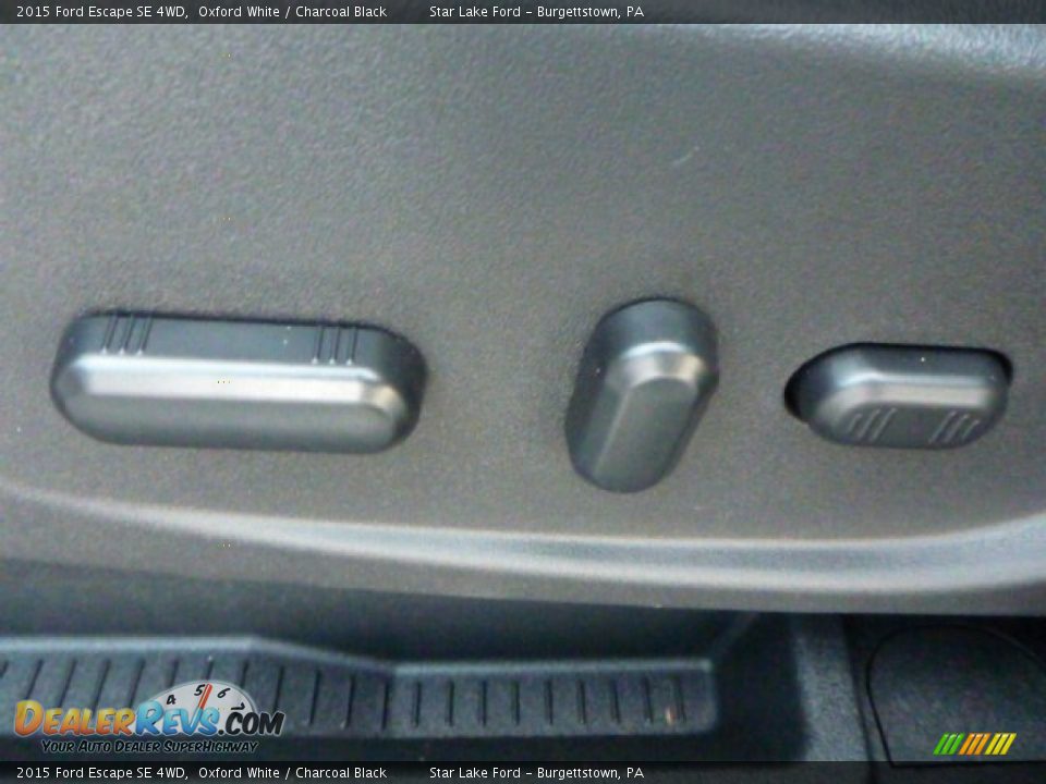 2015 Ford Escape SE 4WD Oxford White / Charcoal Black Photo #14